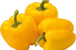 Paprika geel  per doos 5 kilo