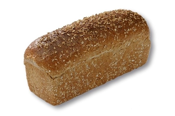 Romeinen grof volkoren brood 
half gesneden