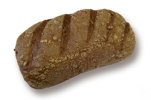Romeinen meergranen brood 
heel gesneden 