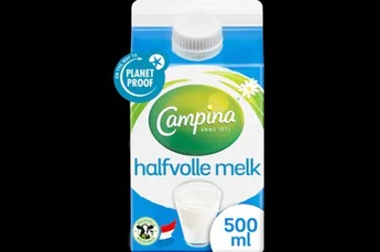 Campina half volle melk 
1/2 liter