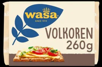 Wasa Volkoren Crackers 
260 gram